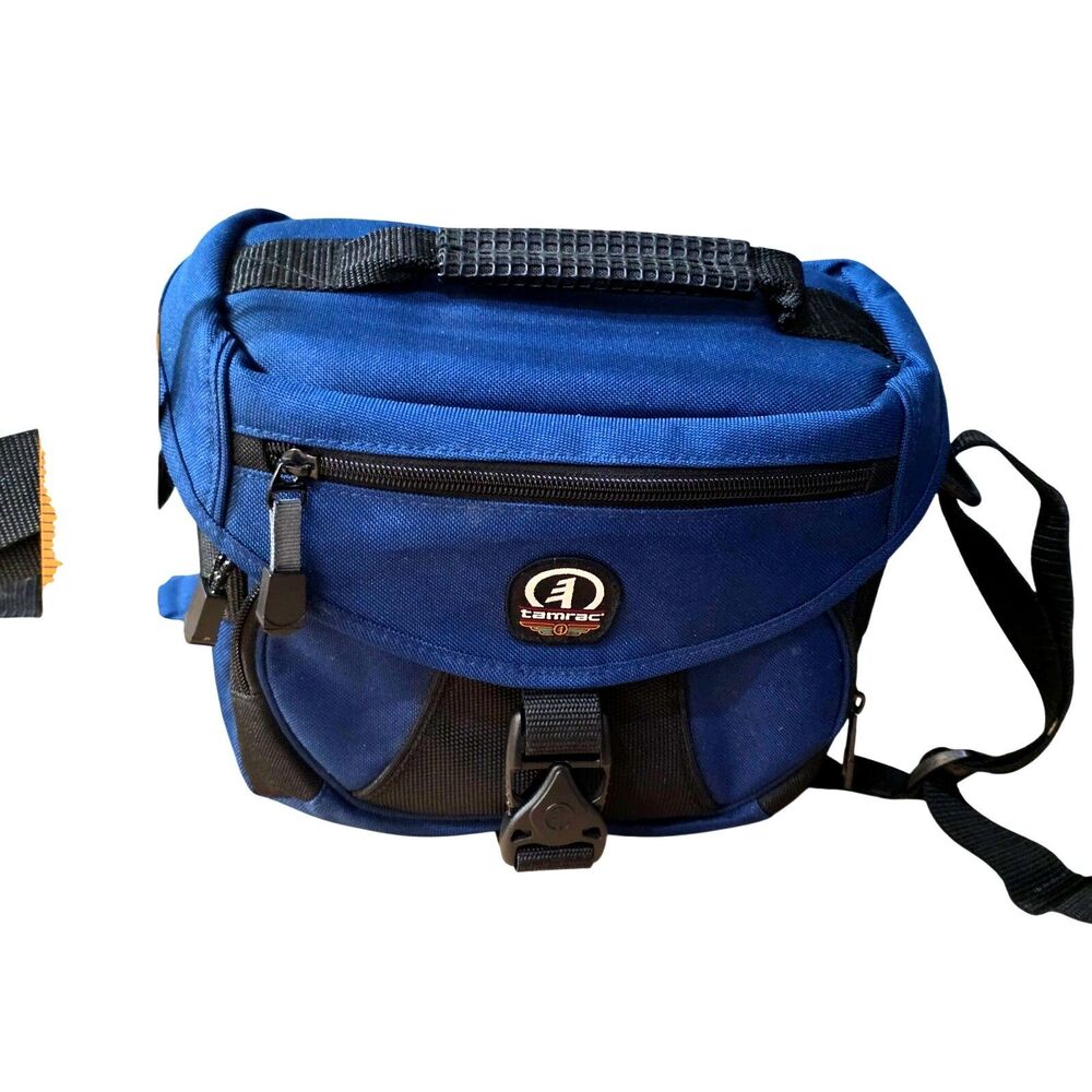 Tarmac Explorer 2 camera shoulder bag ~7 x 9 x 6" blue - Picture 8 of 11